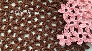 How to Crochet Flower Stitch Crochet Video Tutorial [upl. by Oloap270]