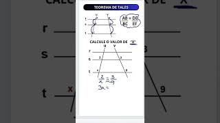 Geometria Básica  Teorema de Tales maths matemática [upl. by Enerol]