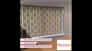 15 off our Signature Range of Made2Measure blinds [upl. by Kcirddet]