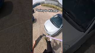 i think he DESERVED IT😡 scooter skatepark challenge skit comedy funny skits car driving [upl. by Olsewski696]