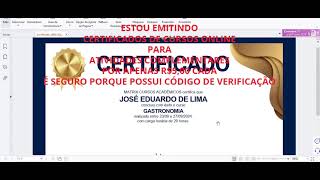 CERTIFICADOS DE CURSOS ONLINE P ATIVIDADES COMPLEMENTARES POR R5 CADA – Certificado de 20 Horas [upl. by Nahsed]