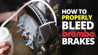 How To Bleed Brembo Brakes DIY [upl. by Idnahs]