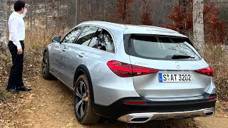 2022 Mercedes C Class ROCK Climbing  All Terrain Drive C220d FULL Review Interior Exterior [upl. by Ainoek]