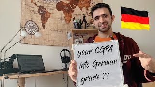 How to convert your CGPA into German Grading System  Example  German grade Calculator [upl. by Aihceyt363]