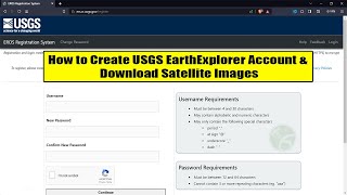 How to Create USGS Earth Explorer Account and Download Satellite Images [upl. by Ybhsa]