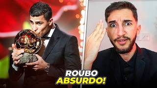 🚨RODRI ELEITO BOLA DE OURO Vinicius Júnior foi quotroubadoquot😡 [upl. by Ymereg322]