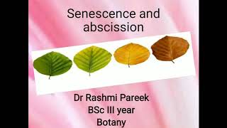 senescence and abscission of leaves [upl. by Ah]