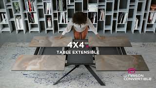 Table extensible 4X4  La Maison Convertible [upl. by Aikyt]