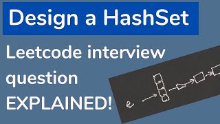 Design a Hashset  LeetCode Interview Coding Challenge Java Brains [upl. by Itnava]