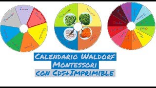 Calendario Waldorf Montessori con Imprimible [upl. by Annoya]