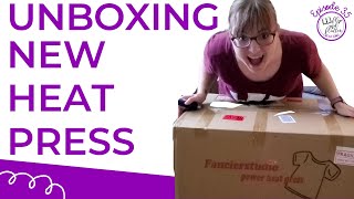 New Heat Press Unboxing  Fancierstudio 15x15 Heat Press Machine Unboxing Thoughts amp First Use [upl. by Sufur768]