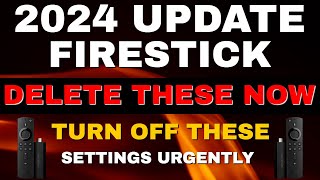 FIRESTICK SETTINGS YOU NEED TO TURN OFF NOW 2024 UPDATE [upl. by Corina]