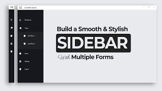 StepbyStep Guide to Building a Smooth and Stylish Sidebar in Windows Form using C [upl. by Aivull]