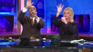 WGNTV Anchors Robert Jordan and Jackie Banges commercial break handshake [upl. by Andris347]