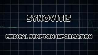 Synovitis Medical Symptom [upl. by Bedell]