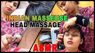 ASMR NECK amp FOREHEAD MASSAGE amp FACE MASSAGE WITH GENTLE TOUCHES  SleepyTreatment By Indian Masseuse [upl. by Aisilef]