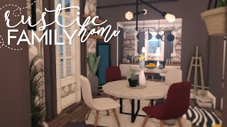 Bloxburg  Rustic Family Home  Bonus  90k  Speedbuild [upl. by Imled]