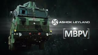 Ashok Leylands Medium Bullet Proof Vehicle MBPV [upl. by Yalhsa]