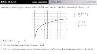 Zadanie 12  Matura 10 maja 2013  poziom rozszerzony [upl. by Kamin]