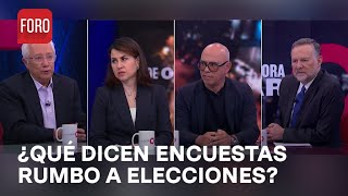 ¿Cómo van las encuestas rumbo a las elecciones presidenciales de México  Es la Hora de Opinar [upl. by Aldarcy]