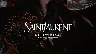 SAINT LAURENT  MEN’S WINTER 24 SHOW [upl. by Kattie]