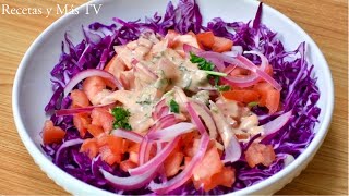 Esta ensalada de repollo morado le encantará a tu familia [upl. by Lau]