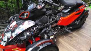 Can Am Spyder DIY Oil Change [upl. by Ennaisoj]