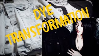 Dyeing Bright Clothes BLACK Thrifty Goth DIY [upl. by Eenaffit730]