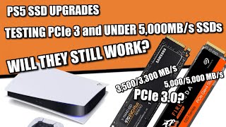 PS5 SSDs  Testing PCIe Gen 3 and Less than Recommended Speed SSDs [upl. by Devaj2]