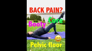 The BRIDGE  best exercise  booty💪🏼 glute 🥰 core leg workout  pelvic floor safe 😄 backpain [upl. by Etac]