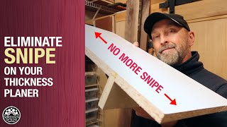 Say Goodbye To Snipe  Thickness Planer Jig  Woodworking [upl. by Luebke77]