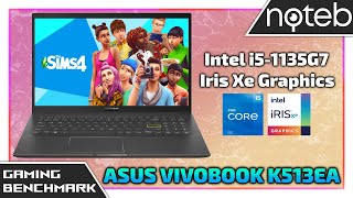 Asus Vivobook OLED K513  Sims 4 Gameplay Benchmark i51135G7 Iris Xe [upl. by Campos695]