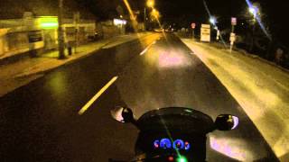 Piaggio X9 night ride Budakeszi robogózás GoPro Hero 3 Black Edition [upl. by Aicileb699]