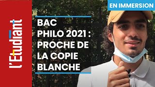 Bac de philo 2021  quotJaurais pu rendre copie blanche mais je ne lai pas faitquot [upl. by Leyes873]