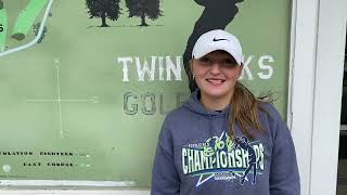 Freeland golfer Averie Pumford talks about recordbreaking sophomore season [upl. by Ekal]