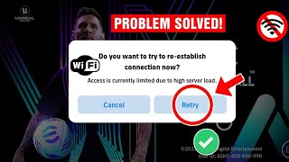 How To Fix Access Is Currently Limited Due To High Server Load  Fix eFootball Opening Problem [upl. by Ciryl]