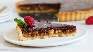 Chocolate Macadamia Nut Tart [upl. by Anawk601]