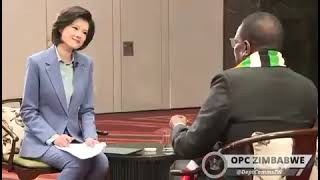 President Mnangagwa discusses various issues with Chinese Central Media [upl. by Ahsekim]