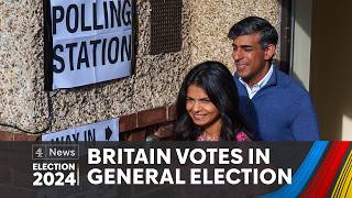 Voters go to the polls in historic UK election  General Election 2024 [upl. by Hsihsa]