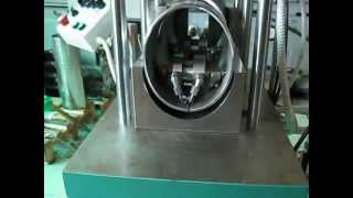 Hydraulic Press Machine For Making TElements On Flue Pipes [upl. by Haimehen]