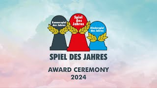 Award Ceremony Spiel des Jahres 2024 [upl. by Anuqahs603]