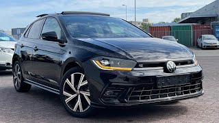 Volkswagen NEW Polo RLine 2023 in 4K Deep Black Pearl 17 inch Bergamo Walk Around amp detail inside [upl. by Notnilc]