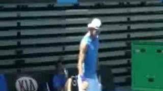 Rafael Nadals Party Tricks  Australian Open 2009 [upl. by Annaerb]