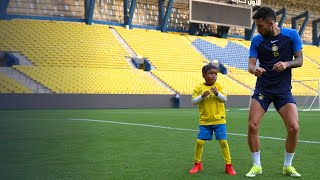 🌟 A Day with a Future Star Anderson Taliscas Son Lights Up Al Nassr Training ⚽ [upl. by Rivard]