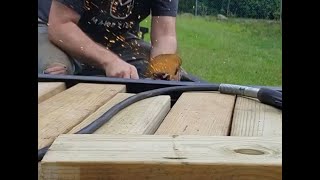 small trailer decking and wiring video 1 of 2 [upl. by Aninnaig985]