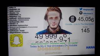 Pewdiepie 50 million subs past time [upl. by Ear]