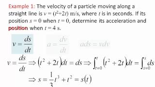 Dynamics Lecture 03 Particle kinematics Rectilinear continuous motion part 2 [upl. by Cerellia]