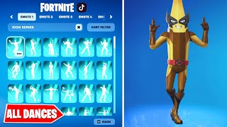 All Icon Series Dances amp Emotes in Fortnite 2024 – New Skins 229 [upl. by Nevlin]