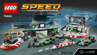 LEGO instructions  Speed Champions  75883  Mercedes AMG Petronas Formula One Team [upl. by Zarah]