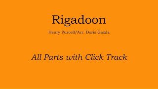 Rigadoon  Henry PurcellArr Gazda Play Along Track [upl. by Suhail88]